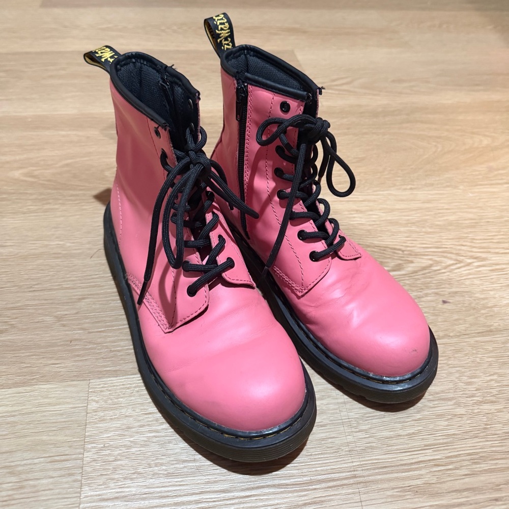Dr. Martens Pink Lace-Up Boots